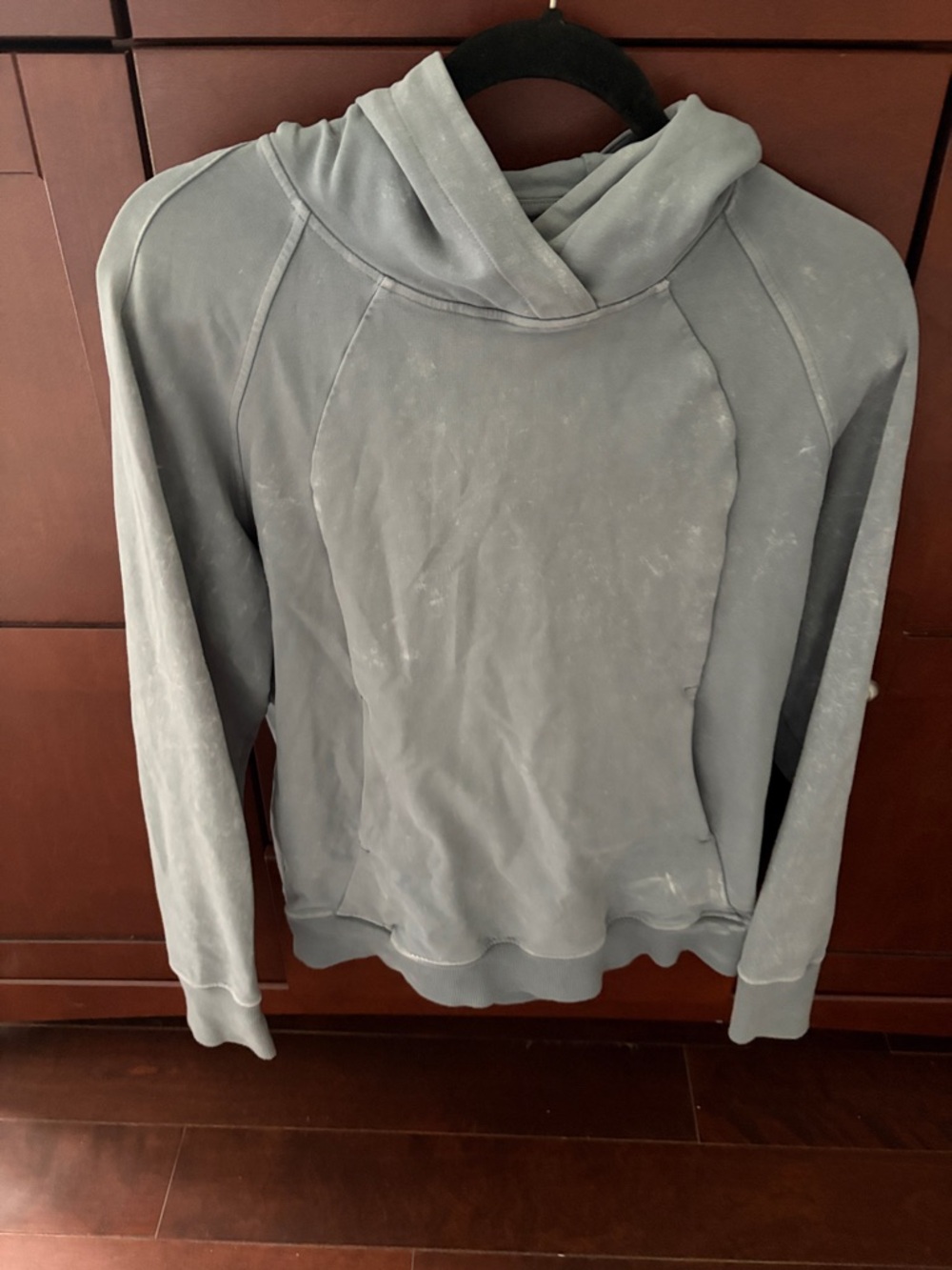 Lululemon Soft Washed Pullover Hoodie in Faded Blue-Grey